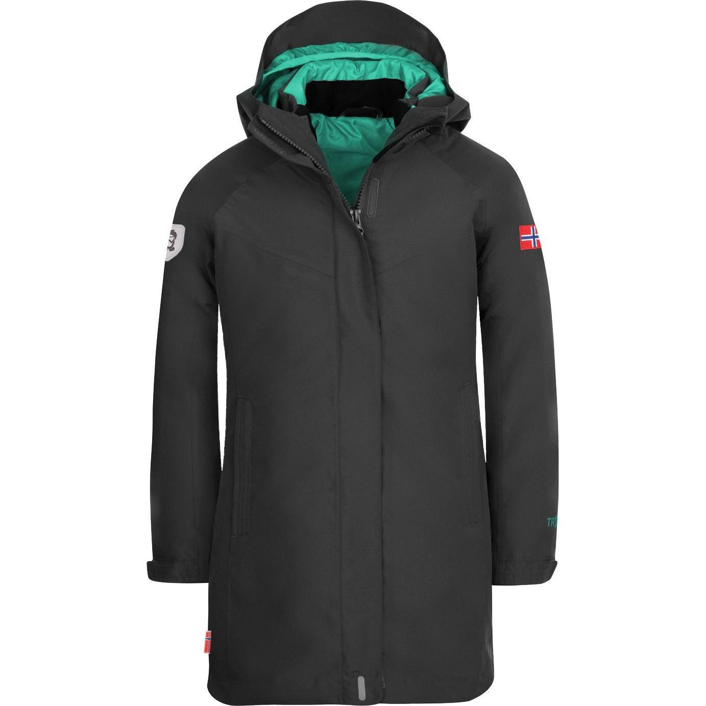 Trollkids, Mädchen, Jacke, Girl's Senja 3in1 Coat (104), Schwarz, 104