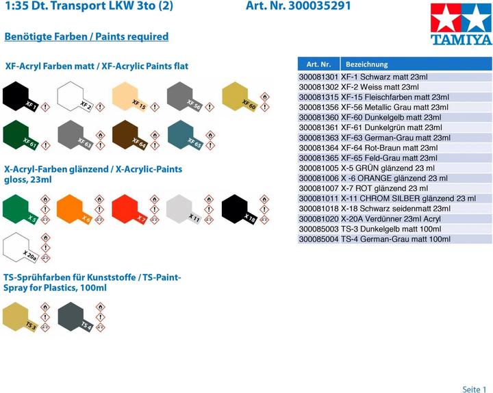 Produktbild Tamiya German 3-Ton Cargo Truck