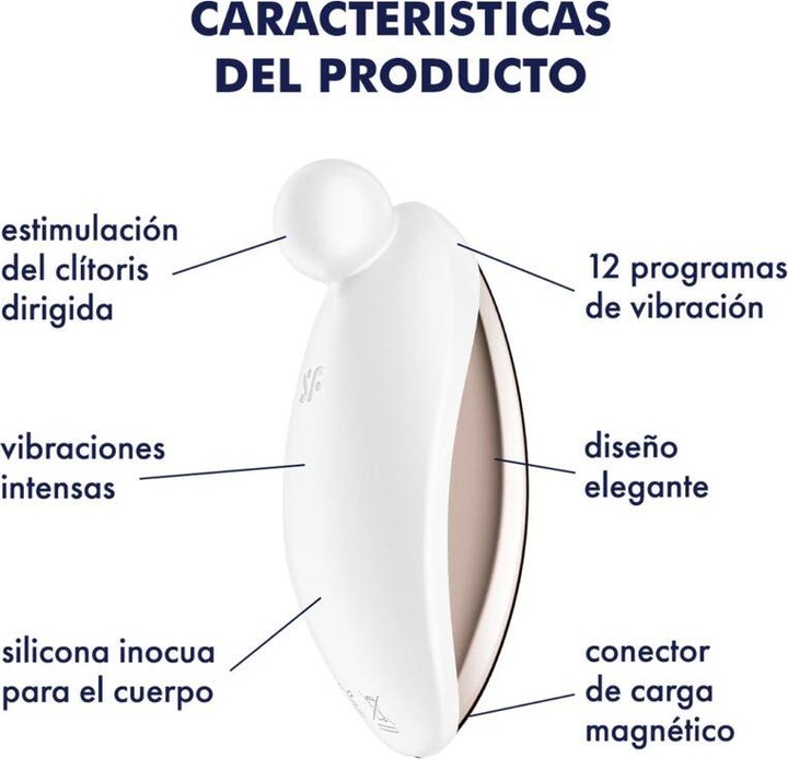 Actual product image Satisfyer Spot On 2 Lay-On Vibrator White