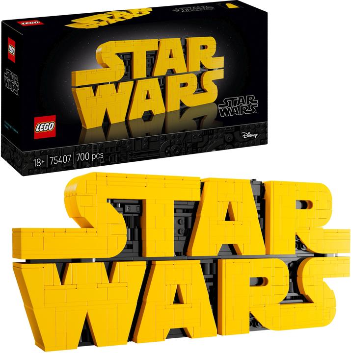 Actual product image LEGO Star Wars™ logo made from bricks (75407, LEGO DC)