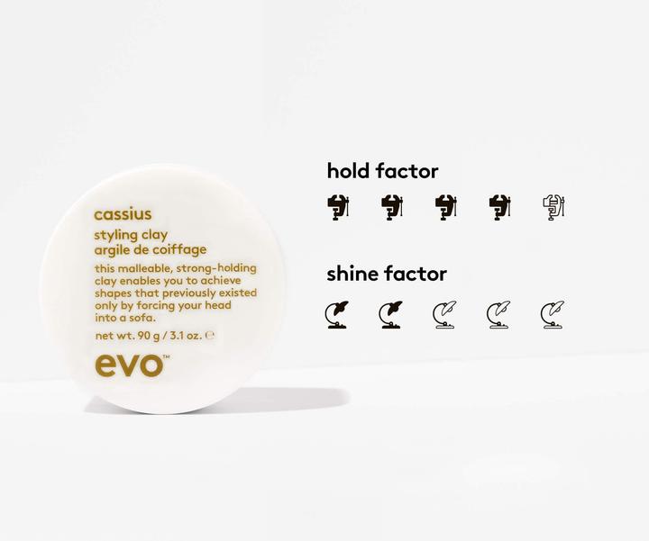 Immagine prodotto Evo Cassius Styling Clay - Adds Texture with Long Lasting Style (Cera per capelli, Crema per capelli, Pasta per capelli, 100 ml)