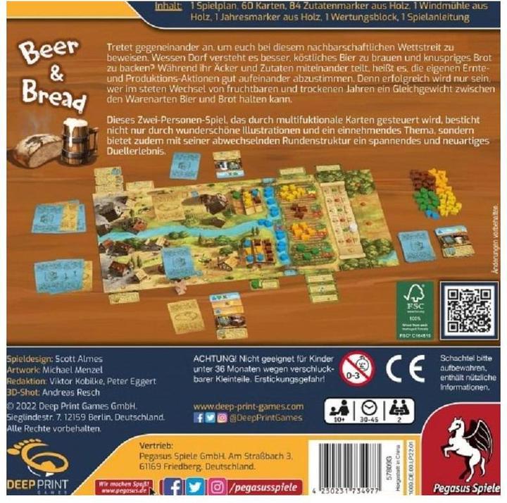Actual product image Pegasus Beer & Bread (German, 2 Players)