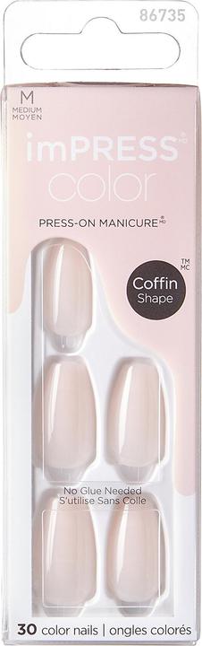 Immagine prodotto KISS My Face - imPRESS Colour MC Serendipity Nails - Unghie autoadesive (30 pezzi) - - - (Unghie artificiali)