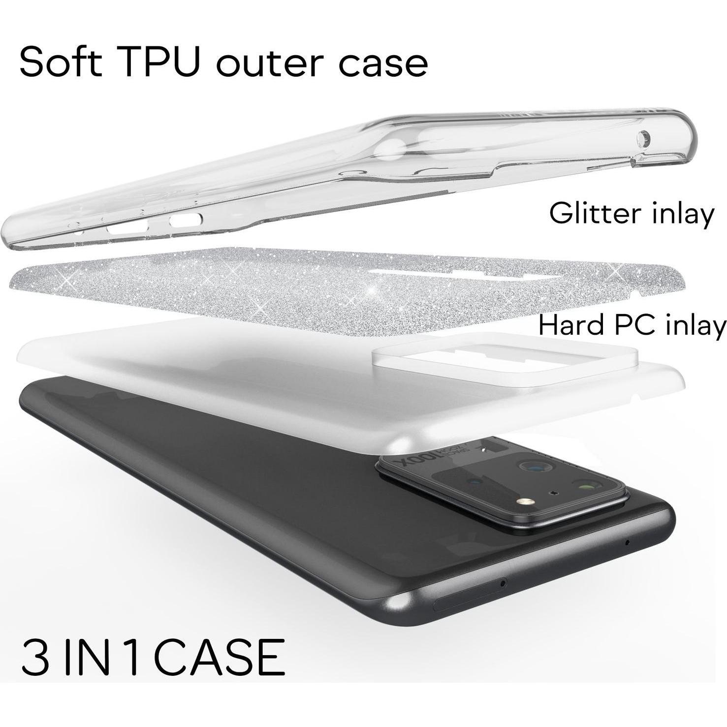 Thumbnail - Nalia Handyhülle (Samsung Galaxy S20 Ultra), Smartphone Hülle, Silber