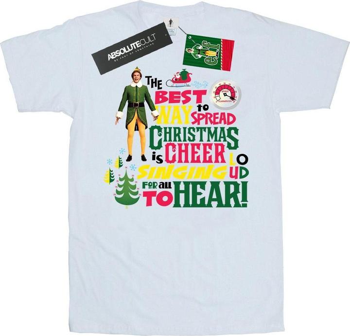 Immagine prodotto Elf Christmas Cheer Maglietta Ampia Donna (XL)