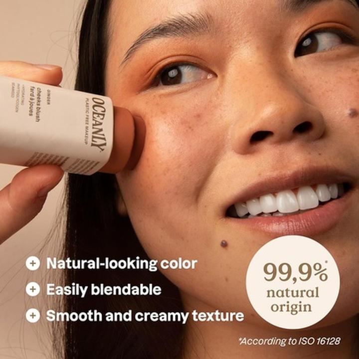 Actual product image Attitude Oceanly Plastic-Free Lightweight Blush Stick Titanium Dioxide-Free (Titanium Dioxide-Free)