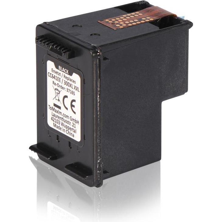 Inkadoo, Druckerpatrone, Druckerpatronen kompatibel zu HP CC641EE / 300XL Druckkopfpatrone, schwarz Schwarz (BK)