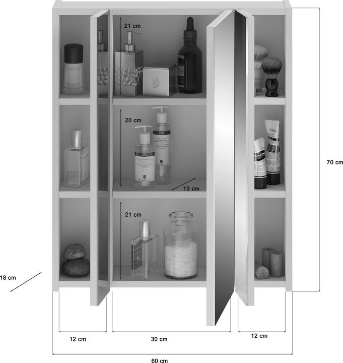 Actual product image Xonox Home Linus (60 x 18 x 70 cm)