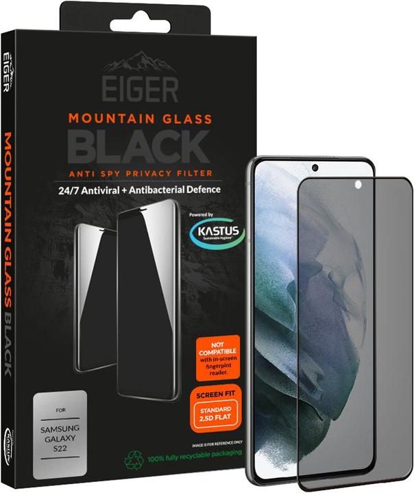 Image du produit Eiger Mountain Glass Black Edge (1 pièce(s), Samsung Galaxy S22)