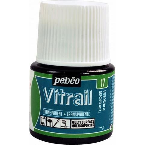 Pebeo, Colore + Vernice per fai da te, Vitrail Trasparente (45 ml)