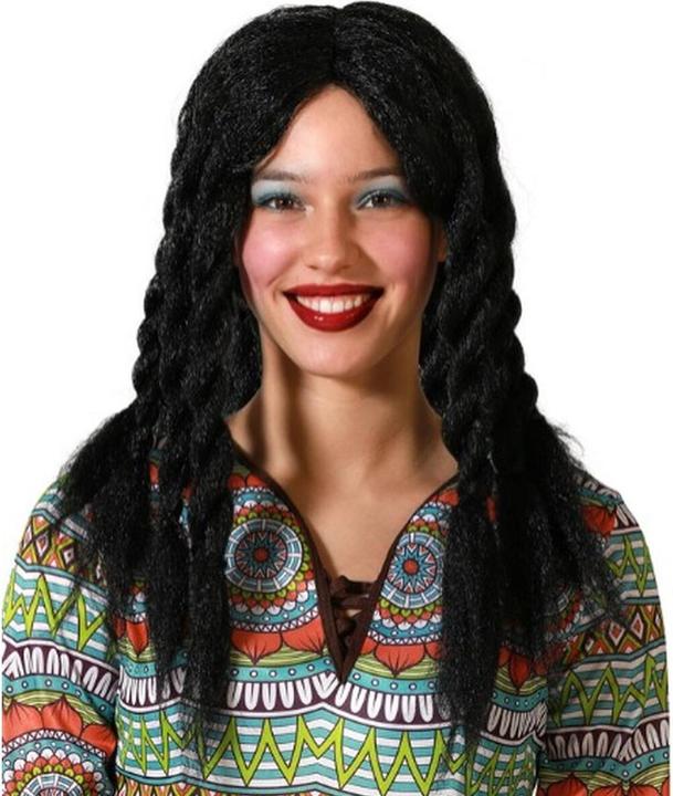 Produktbild BigBuy Perücke Schwarz Rastalocken