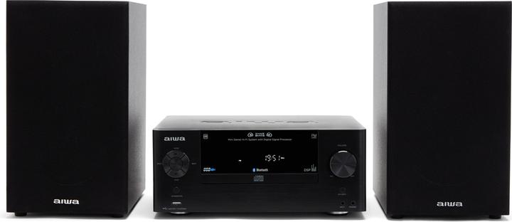 Aiwa MCBT-550 Micro Hi-Fi System, black (Bluetooth, CD player)