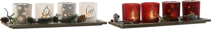 Immagine prodotto Esprit Portacandele natalizi Home Bianco Rosso 40 X 9 X 13,5 cm (5 pezzi) (2 pezzi)