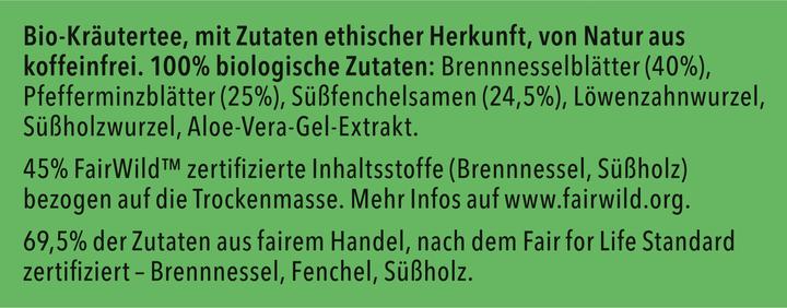 Nährwerte und Zutaten Pukka Klar (36 g)