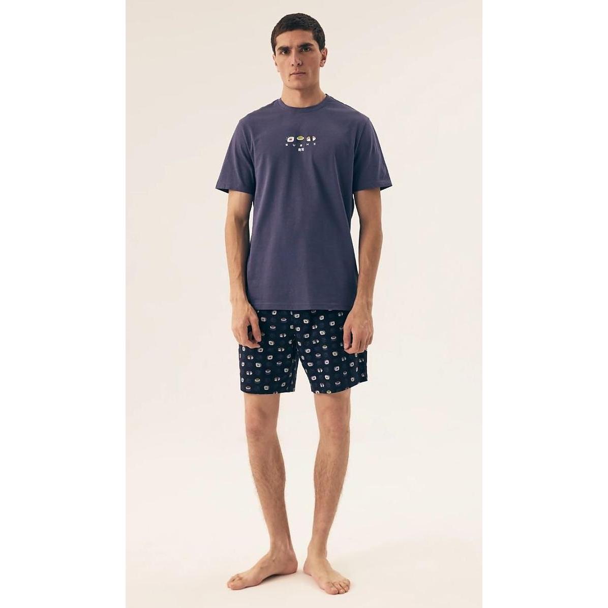 Henderson, Herren, Pyjama, Pyjama, Blau, (L)