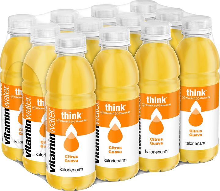 Image du produit Glacéau vitaminwater Think (Goyave, Agrumes, 12 x)