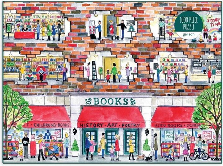Produktbild Abrams & Chronicle Michael Storrings A Day at the Bookstore 1000 Piece Puzzle (1000 Teile)