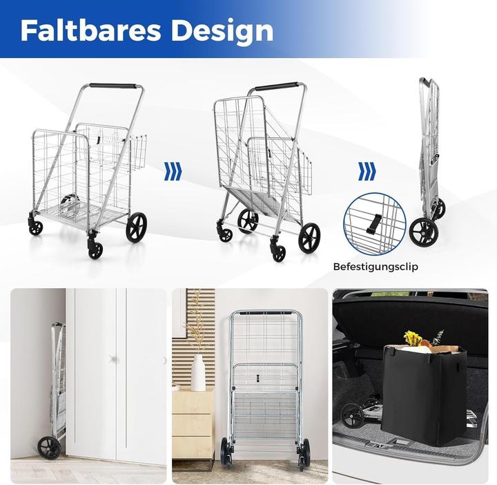 Produktbild Fantask Carrello della Spesa Pieghevole