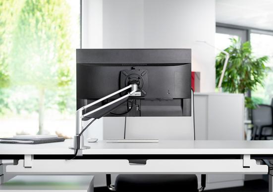 Image du produit Novus 990+1071+000 - Bras de montage pour écran plat - blanc - 7 kg - plafond/mur/armoire