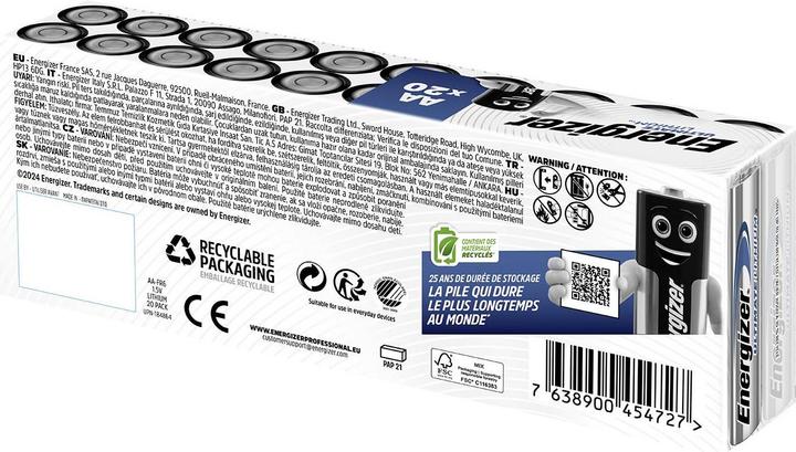 Productafbeelding Energizer Ultiem Lithium (20 Pcs., AA, 3000 mAh)