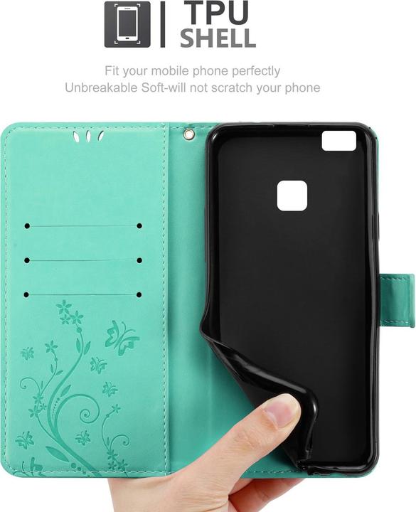 Actual product image Cadorabo Flower Book Cover (Huawei G9 Lite)