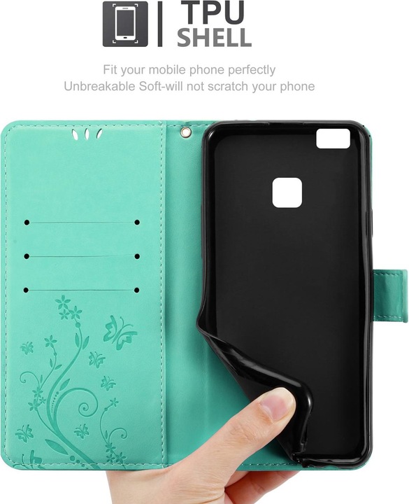 Actual product image Cadorabo Flower Book Cover (Huawei G9 Lite)