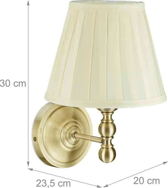 Produktbild Relaxdays Antike Wandlampe 2er Set (E14)