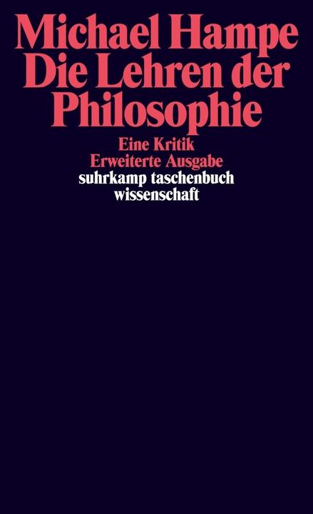 Produktbild Die Lehren der Philosophie (Deutsch, Michael Hampe, 2016)