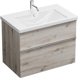 burgbad, Badmöbelset, Eqio Keramik-Waschtisch inklusive Waschtischunterschrank, Breite 830 mm