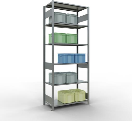 Actual product image Schulte Lagertechnik MULTIplus85 basic racking system with length ledgers