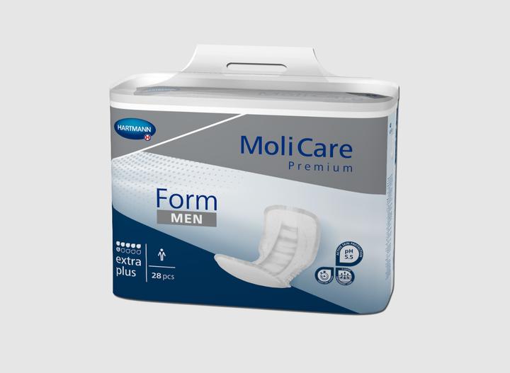 Actual product image MoliCare Form extra plus MEN incontinence pad (28 x)