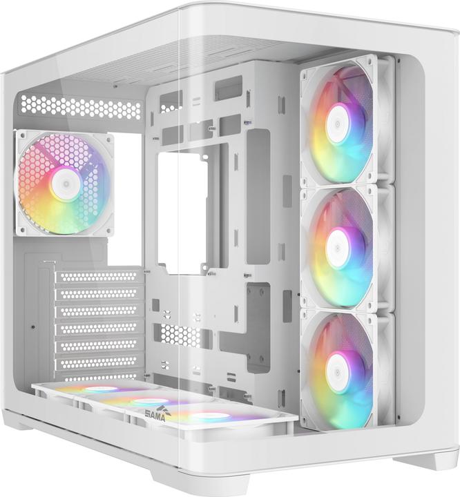 Produktbild Sama Gears V60, White Mid-tower Case (ATX, ITX, Micro ATX (mATX))