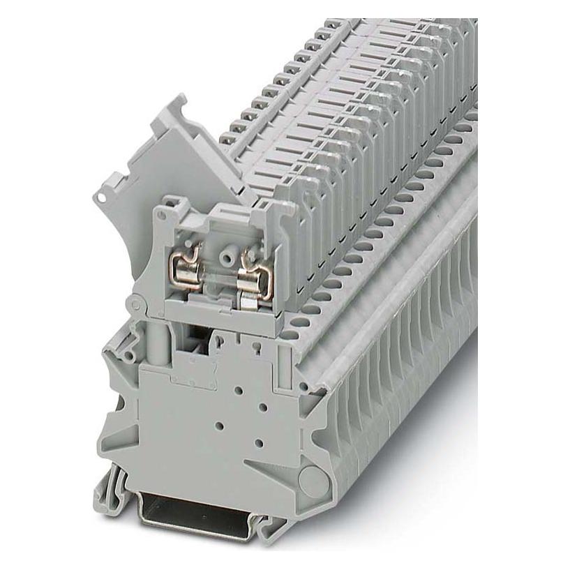 Phoenix Contact UT 4-HESI (5X20) GY 3074169 Zekering doorvoer terminal 0,14 mm² 6 mm² Grijs 50 st., Kabels + Stekkers, Grijs