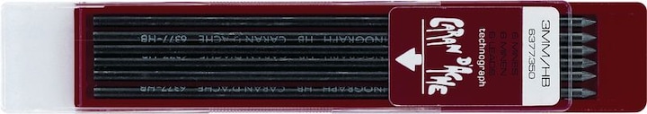 Image du produit Caran d'Ache Mines Technograph (Recharger, Noir, 2 mm)