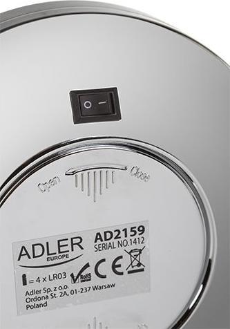 Productafbeelding Adler AD 2159 Make-up spiegel vrijstaand chroom (12 x 4 x 4 cm)