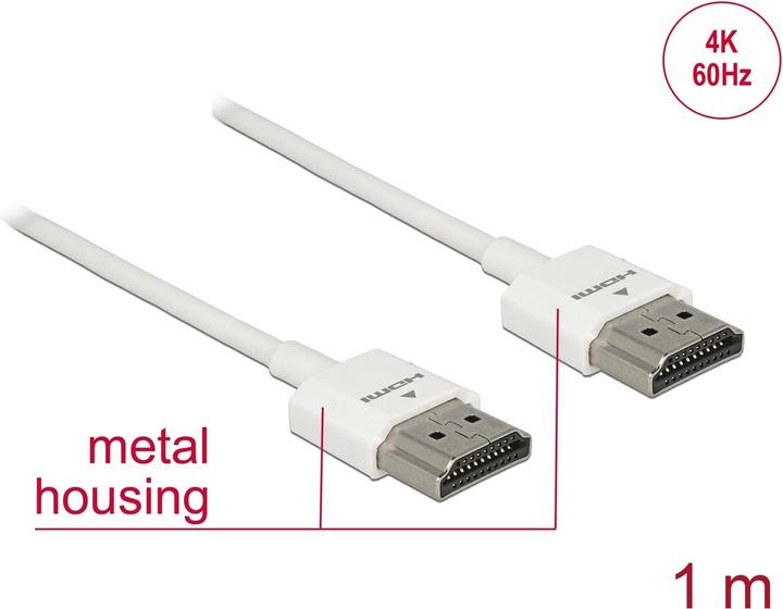 Produktbild Delock HDMI (Typ A) — HDMI (Typ A) (1 m, HDMI)