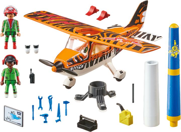 Produktbild Playmobil Propeller-Flugzeug Tiger (70902, Playmobil Stuntshow)