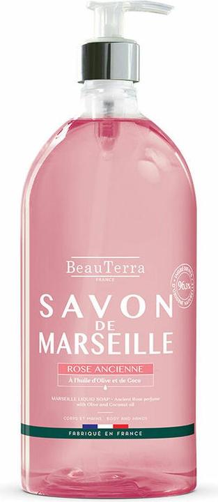 Image du produit BeauTerra savon liquide Marseille rose ancienne (Savon liquide, 1000 ml)