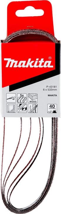 Actual product image Makita Nastri abrasivi 6 x 533 mm (40)