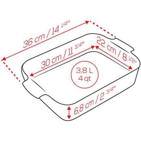 Thumbnail - Peugeot Auflaufform 'Appolia', Auflaufform, Grau