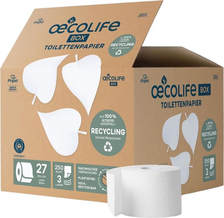 Oecolife Scatola di carta igienica RECYCLING XXL (1 pz.)