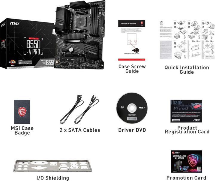 Produktbild MSI B550 A PRO (AM4, AMD B550, ATX)