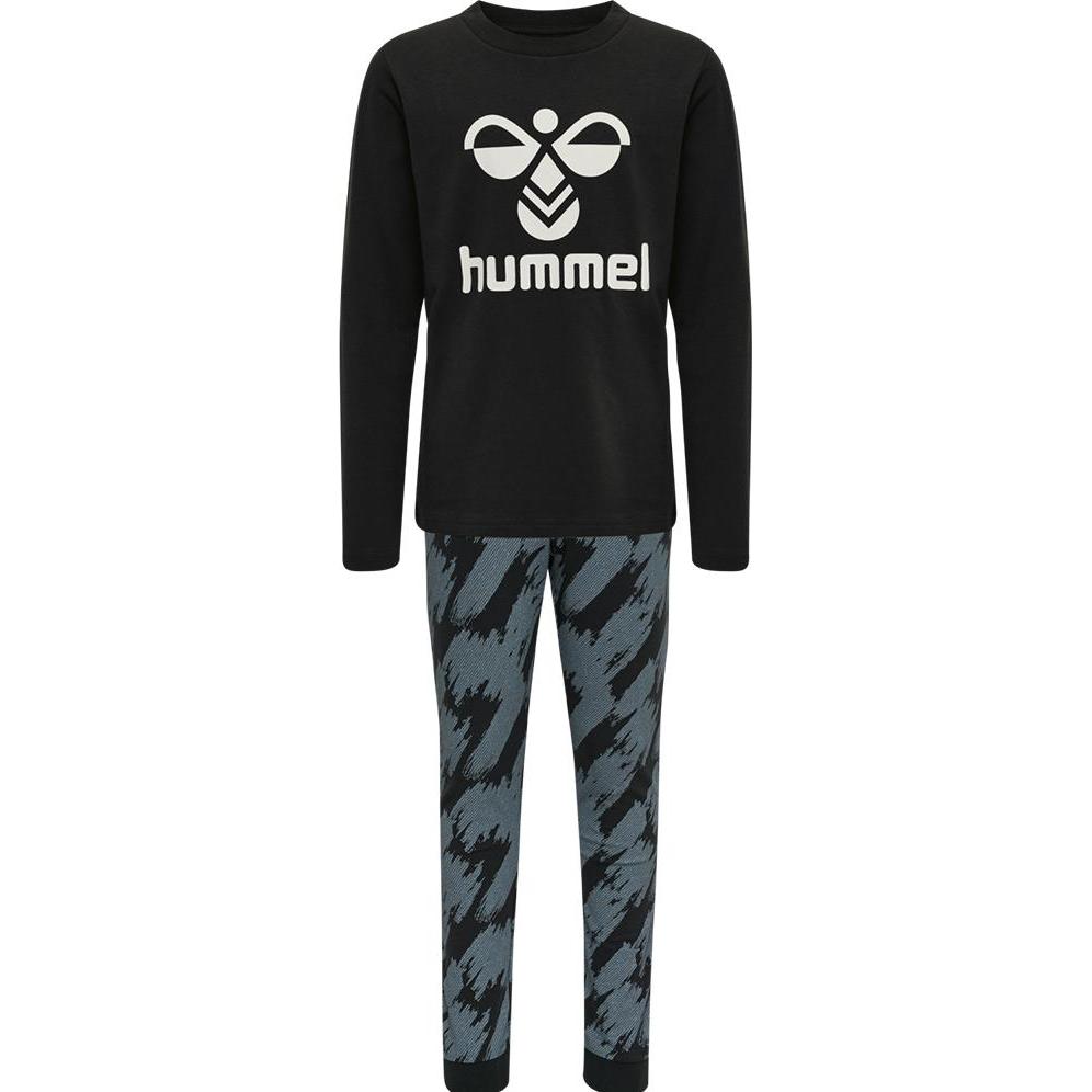 hummel, Jungen, Pyjama, Hmlnolan Night Suit, Schwarz, (116)