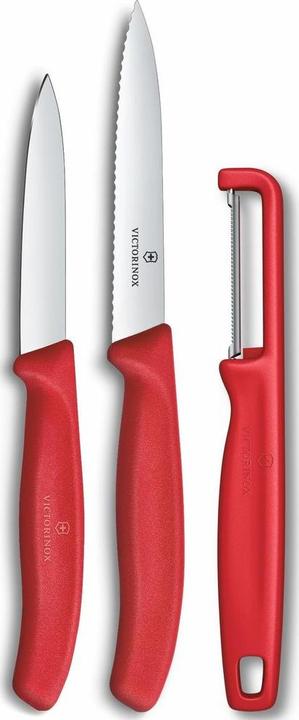 Produktbild Victorinox Gemüsemesser m.I-Sch. rot 3t. (10 cm)