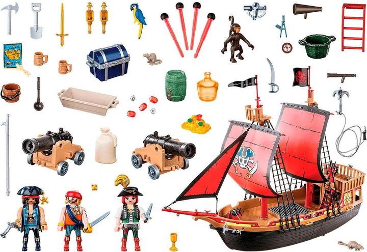 Produktbild Playmobil Totenkopf-Kampfschiff (70411, Playmobil Pirates)