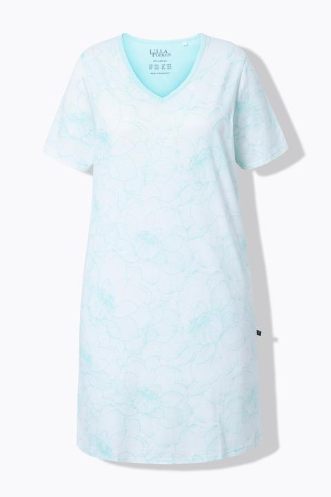 Image du produit Ulla Popken Grands t-shirts en lot de 2, avec fleurs. Décolleté en V, manches courtes. (46, 48)
