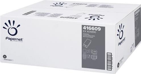 Actual product image Papernet Paper towel RC 416609 1 ply green 20x250 sheets/pack.