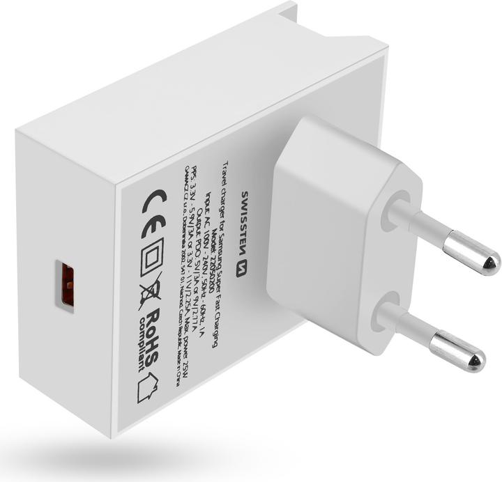 Actual product image Swissten SuperCharge 22.5W USB mains charger (22.50 W)