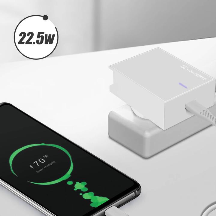 Actual product image Swissten SuperCharge 22.5W USB mains charger (22.50 W)