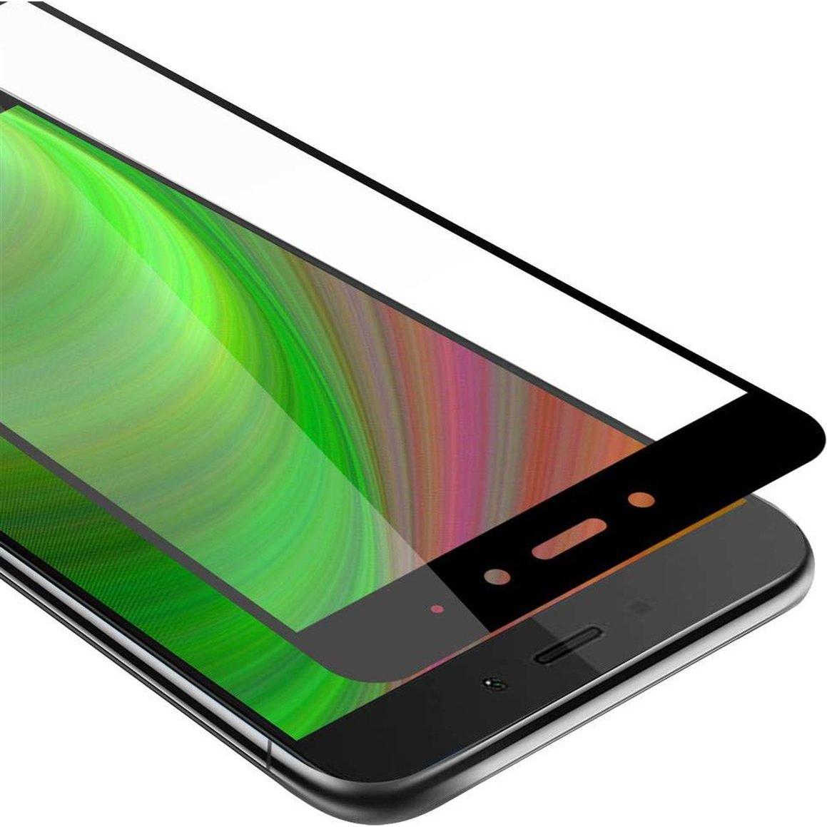 Cadorabo Vollbild Displayschutzglas (1 Stück, Xiaomi Redmi Note 4), Smartphone Schutzfolie, Schwarz